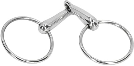 Wakects Filetto per Cavallo per Bocca di Cavallo in Acciaio Inossidabile Design a Rullo Snodato da 135 Mm Facile Controllo Restrizione da Masticare per Allevamenti di Cavalli Ippodromi Allevatori