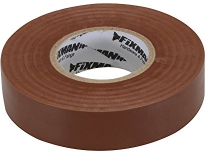 Fixman 187738 Isolierband 19mm x 33m, braun