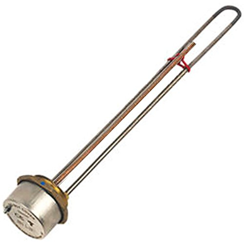 SPARES2GO 27 Incoloy Hard Hot Water Immersion Heater Boiler Element + Copper Pocket + Thermostat