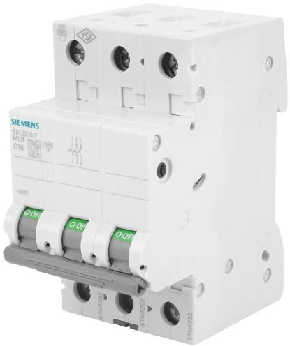 SIEMENS - Siemens 5SL63167 Leitungsschutzschalter 6kA C16 3P in 3TE 400V, MCB, Sicherungsautomat