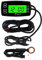 Runleader Digital LCD Motortemperaturanzeige Voltmeter, programmierbare Warnmeldung, Uhranzeige, Auswahl des Hintergrundbeleuchtungsmodus für Generator Motorrad Dirtbike ATV Außenborder Motor
