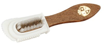 Langer & Messmer Spazzola multifunzionale con testina in gomma per una pulizia veloce delle scarpe in pelle scamosciata ( camoscio / nabuk )