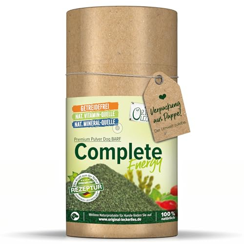ORIGINAL LECKERLIES Dog Barf Complete Energy 500 g - unterstützt die tägliche Grundversorgung mit natürlichen Vitaminen, Mineralstoffen, Spurenelementen u. Aminosäuren, Naturprodukt, Hunde, barfen