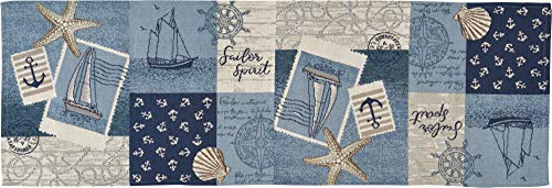 Sander Tischläufer Sailor Patch Gobelin Sailor Patch Größe 32x96 cm