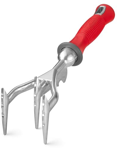 Garden Weasel Double-Sided Garden Cultivator/Tiller | Cultivate, Till, Break Up Soil | Planting and Gardening Hand Digging Tool, Heavy Duty Cultivator, Hand Tool Weeder | 91367 | Gift for Mom