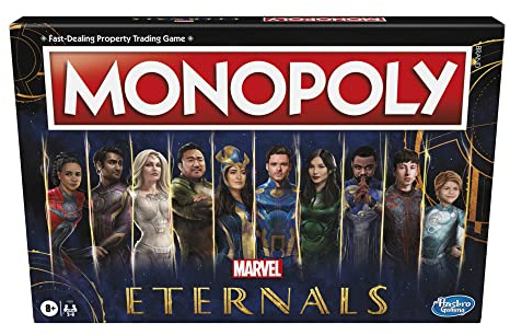MONOPOLY: Marvel Studios' Eternals Edition Board Game for Marvel Fans, Kids Ages 8 and Up