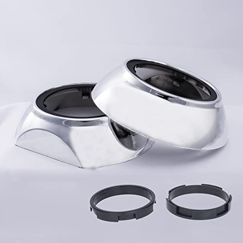 YUFANYA 3.0Inch Projector Shrouds Universal Silver Mask for 2.5Inch or 3.0Inch Projector Lens
