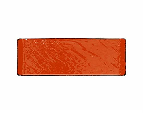Tognana Servierteller/Servierplatte VULCANIA, orange, 30 x 10 cm, aus Porzellan