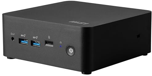 MSI Cubi NUC 1M Intel Core 5 120U (14th Gen) Barebone, NUC, SFF, Mini Computer, HTPC, (NO RAM, NO Storage, NO OS), Intel Graphics/DDR5/Dual ThunderBolt 4/Dual HDMI/Dual LAN/WiFi 6E/BT 5.3/VESA