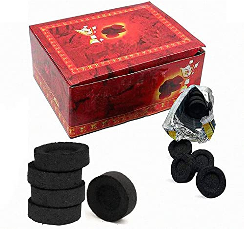 ONE Charcoal Disc Coal Tablet | Charcoal Disc For Instant Light Hookah Shisha Narguile | BBQ Accessories | Total 100 Disc Tablet | For All Hookah & Smoke Lover
