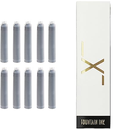 Xezo 10 neue schwarze Nachfüllungen in Box. Hergestellt in Österreich