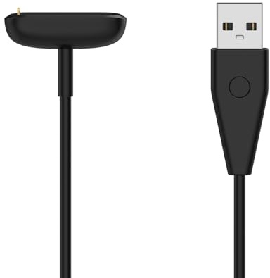 LOKEKE Compatible with Fitbit Charge 6/5/Luxe USB Charging Cable Dock with Reset Button