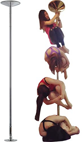 Pole Dance Tanzstange Robuste, professionelle Tanzstange – tragbare, abnehmbare Tanzstange, drehbar und statisch – 45 mm Stripper-Stange für Zuhause, Schlafzimmer, Wohnung, Fitnessstudio, Club, belas