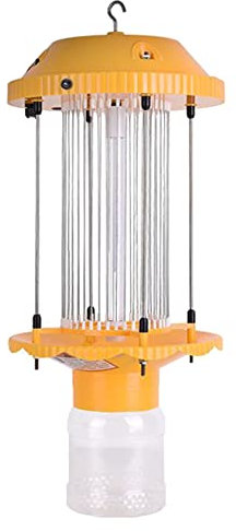 Solarbetriebener UV-Fliegenvernichter für den Außenbereich, Hochleistungs-Insektenvernichter, Schädlingsbekämpfungslampe für Obstgärten mit Frequenzvibration, wasserdicht nach IPX7, Mückenvernichtun
