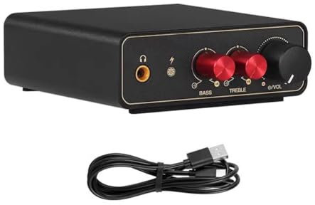 Lbvzxkad Preamplificatore RIAA Mini MM/Phono Stage per Giradischi/Giradischi in Vinile LP con Uscita Cuffie da 3,5 mm
