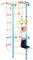 VEVOR Spalliera Struttura per Arrampicata su Parete da Ginnastica per Bambini con Scala Svedese in Acciaio al Carbonio, Barra per Trazioni e Scala in Corda e Anelli, Portata 100 kg, Multicolore