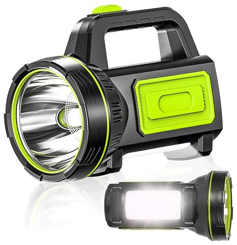 NIANPU Ultra-Bright LED Rechargeable Torch – 1000LM Handheld Flashlight 1200mAh, 2 Modes, Compact & Waterproof (IPX5) – Perfect for Camping, Outdoor Activities & Emergency Use