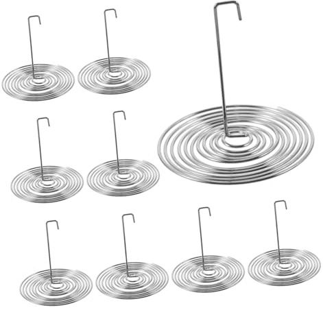 Filtres à Thé en Acier Inoxydable 20pcs Argenté, Filtre Thé Inox | Passoires à Thé à Ressort, Forme Spiralée Créative, pour Théière et Usage Domestique