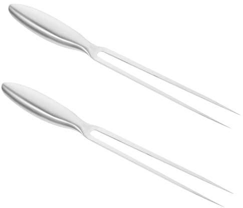 HOLIDYOYO Da Barbecue In Acciaio Inossidabile Da Cucina Posate Da Forchette Da Cucina Forchette Da Carne Forchette Grandi Forchette In Acciaio Utensili