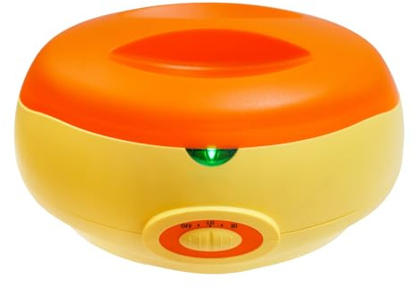 Set da bagno di paraffina per mani e piedi, 4400 ml, 200 W, idrata la pelle, macchina per cera di paraffina per pelle secca, ruvida, arancione