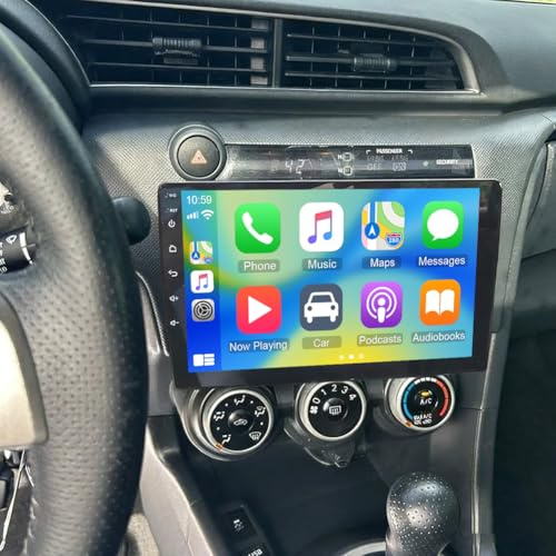 4+64G Double Din Car Stereo for Scion TC 2011 2012-2016 with Wireless CarPlay Android Auto, 10.1 Inch Android 13 Touchscreen Display Radio Player Audio Receiver Headunit with GPS Navi SWC DAB+ FM DVR
