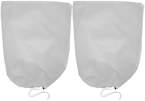 Kisangel 2 Pièces Housse de Protection Plantes Extérieur Lot Couverture Isolante Non Tissée Respirante avec Fermeture Éclair et Cordon Protection Antigel Hiver pour Pots et Arbustes