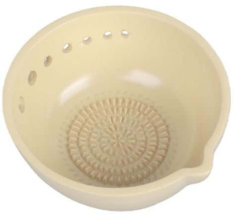 ZEPFJHE Plato rallador de ajo, cuenco pelador de hierbas para cocina, rallador de ajo hecho a mano, rallador de jengibre, rallador de ajos, rallador de ajo hecho a mano y cuenco de hierbas