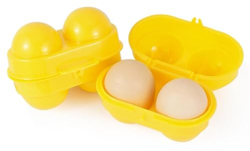 2 Stücke Eierbox - Tragbare Eierbehälter Für 2 Eiers Mit Stoßschutz, Eierbehälterträger Gurte Campinghalter, Eier-Aufbewahrungsbox Mit Stoßfestem Schutz, Eier Transportbox Tragbar Und Wasserdicht