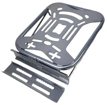 Support Bakre ställ Motorcykel Bakre Bagagehållare Monteringsfäste Förlängningsfäste Reparation Del Metall(Silver)