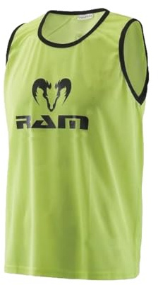 Ram Rugby Mesh Polyester Training Bibs - Set of 10 Bibs - Available in 5 sizes and 2 Neon colours