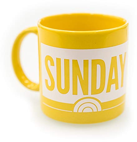 Taza de cerámica con texto en inglésSunday Today with Willie Geist