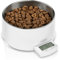 Futternapf und Trinknapf Edelstahl mit integrierter Waage - Hundenapf - bis 5 kg - herausnehmbarer Napf 1000 ml - Tara Zuwiegefunktion - LCD Display - für Hunde und Katzen - Barfer - Fressnapf