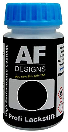 Alex Flittner Designs Lackstift für Opel CARBONSCHWARZ 2UU | Lackstift geeignet für Farbcode: 2UU und Farbname: CARBONSCHWARZ