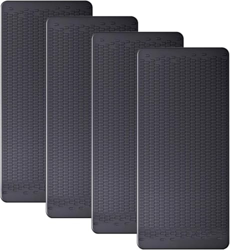 JIMISHA Anti-Rutsch-Armaturenbrett Matte Auto Non-Slip Matte für Handyhalterung, Mobiltelefone, Sonnenbrillen und Schlüssel (4er Pack, 6.3 x 2.8 inch)