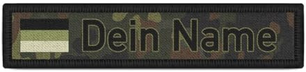 Namenspatch Bundeswehr Namensschild Deutschland Flagge Tarn BW Streifen #37500