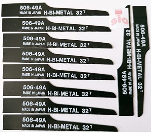 SIO 10x Hojas de Sierra BI-Metal 32T para Sierra Neumática – Corte Preciso en Metal, Acero e Inox – Alta Durabilidad Profesional – Pack 10 Unidades para Taller Mecánico y Carrocería - Sierras Taller