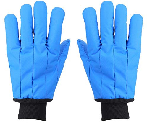 Tomotato Kälteschutz Handschuhe für Trockeneis, Niedrigtemperaturbeständige | Arbeitshandschuhe Winter, Wasserdichte Kühlhaus Handschuhe, mit Baumwollmaterial für Gefrierschränke bis ‑200°C to ‑360°C