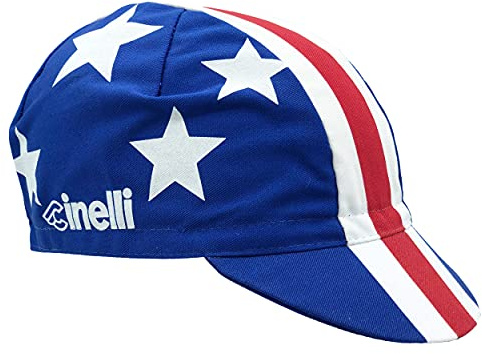 Cinelli Unisex Rider Collection Nelson Vails Radkappe, Sterne und Streifen, Einheitsgröße