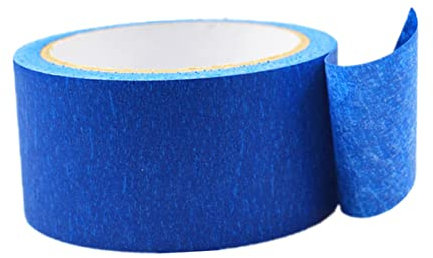 iplusmile Blue Masking Tape for 3d Printer, 100mm x 30m Wide Painters Tape, Clean Removal Adhesive for Precise Masking in 3d Printing Applications
