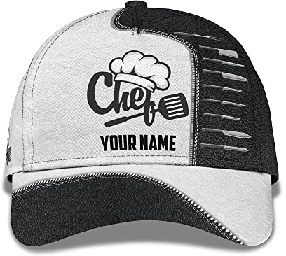 Visière Cap Chef Master Chef Et Couteaux De Cuisine Impression 3D Légère Texte Personnalisé Hat Classique Casquette De Chasse pour Adolescent, Camping, Homme