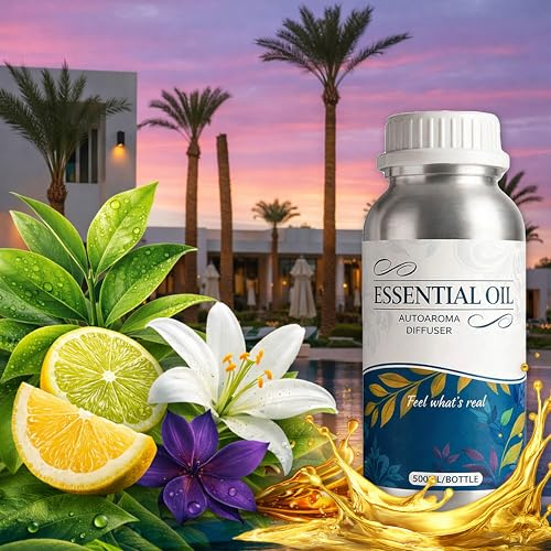 Alma Ätherisches Öl Kempinski N°2 – Nachfüllung für Diffusor – grüner Tee und Amber · 500 ml – Aromatische Raumduft-Atmosphäre – grüner Tee, Lilie und Zitrusfrüchte – Flüssige Nachfüllung 500 ml