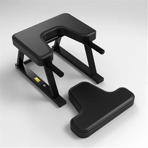 Yoga-Kopfstandstuhl mit Stahlrahmen, multifunktionaler Fitness-Yoga-Kopfstandstuhl, Heimfitness-Kopfstandtrainer, tragbare Yoga-Inversionsbank, geeignet for Heim-Fitness-Workout, Stressabbau und Körpe