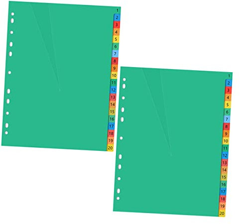 Sewroro 40stücke Indexseiten Bunte Trennblätter Für Notizbücher Ordner Und Planer Einfach Zu Beschriften Dokumentenorganisation