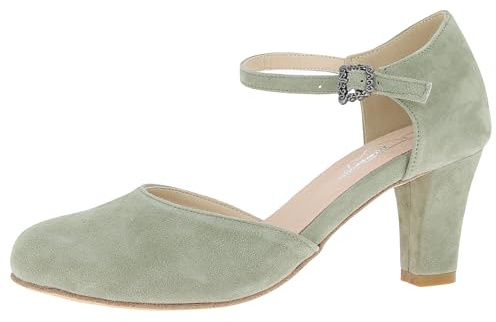 Hirschkogel Damen Trachten Pumps, Salbei, 39 EU