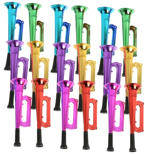 FUNOMOCYA 18piezas Altavoz Colorido De Cornetas Para Fiestas y Juguetes De Trompeta De Fútbol Para Eventos Deportivos y Animar Partidos