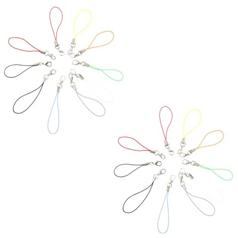 Alipis 200 Piezas Cuerda Cierre De Langosta Material Para Bisutería Diy Cordón Para Celular Cordones Diy Correas De Cuerda Para Manualidades Manualidades y Decoración De Teléfonos Móviles