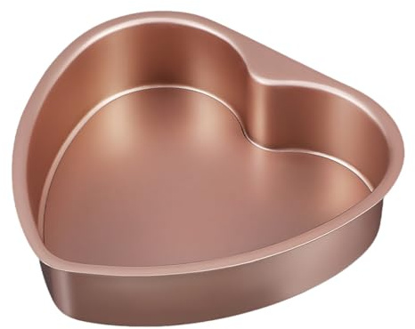 BESPORTBLE Teglia da Forno Antiaderente a Forma di Cuore 6 Pollici Fondo Rimovibile in Lega di Alluminio Stampo per Torte Dense e Leggere per Uso Domestico per Feste Matrimoni e Dessert