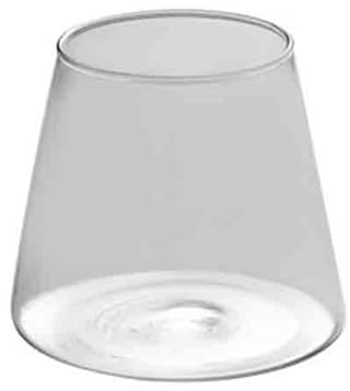 LJHFG63KUYT Verres Verres à boire transparents, tasses sans pied en verre borosilicate for lait, café, jus, vin et cocktails pour jus(Moyen)