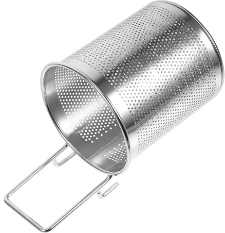 Luxshiny Stainless Steel Mesh Basket 6.7X3.9X3.9 Hot Pot Strainer with Hanging Hook for Cooking Noodles and Vegetables in Home and Commercial Use
