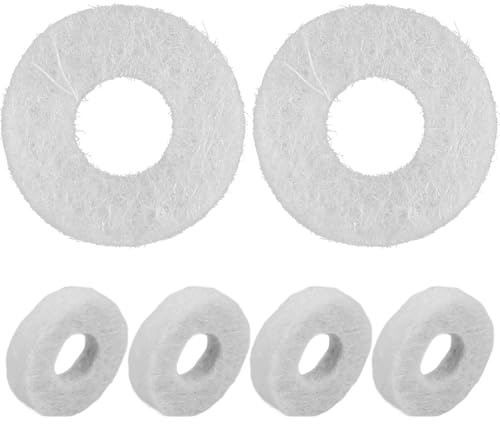 Filzscheiben Klein 6 Stück für Instrumentenklappen, Beige